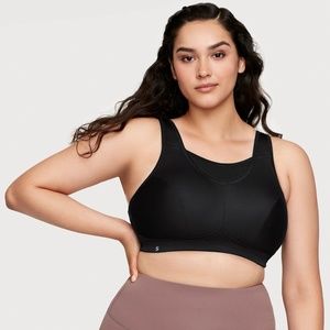 Glamorise Black Wireless No-Bounce Camisole Elite Sports Bra Size 50DD